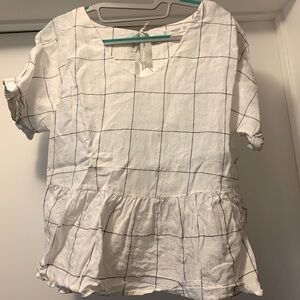 MANGO Women’s linen top